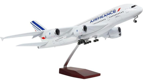Avion A Escala 1:160 Airbus A380 Air France Con Luz Led