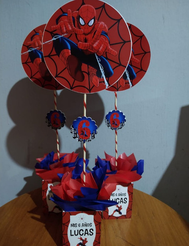 Centros De Mesa Spiderman / Hombre Araña