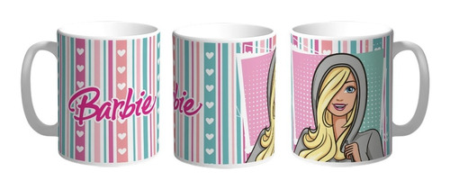 Taza De Ceramica Barbie Nenas #01