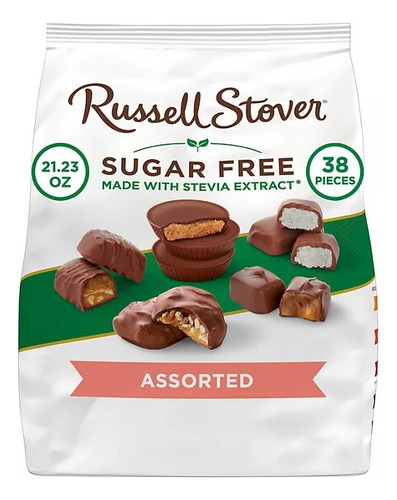 Chocolates Surtidos Sin Azúcar Russell Stover 602gr-38pz