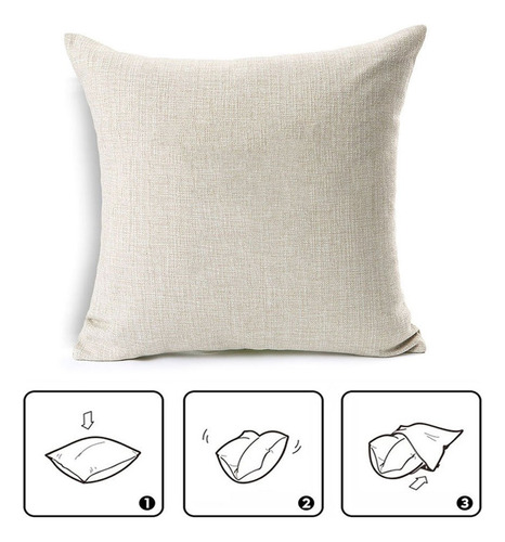 Funda De Almohada Decorativa De Algodón Y Lino, Diseño Marin