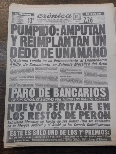 Cronica * 7 De Julio 1987 *