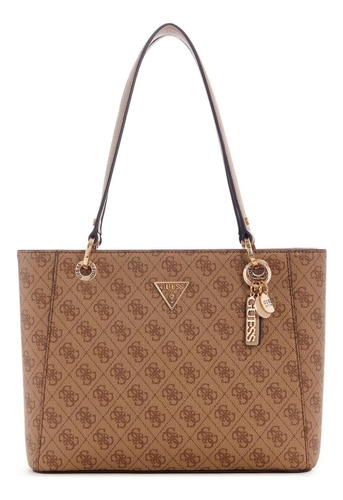 Guess Bolso Tote Noelle Pequeño Noel, Logotipo Latte