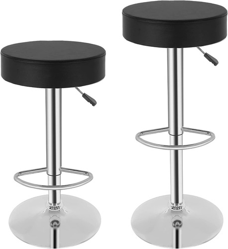 Set* 2 Banqueta Taburete Regulable Desayunador Cocina Barra  Modelo Atomic - Alto Impacto