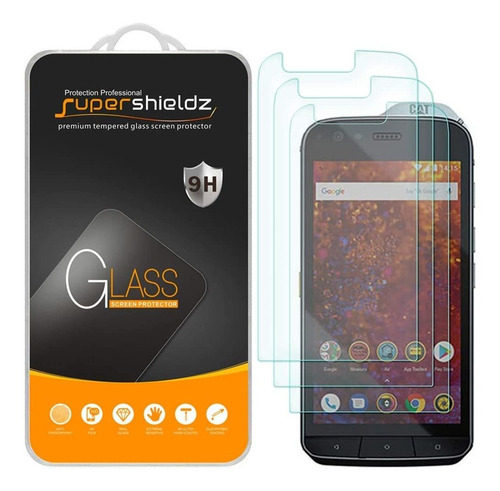 Protector De Pantalla Para Cat S61 3 Piezas Vidrio Templado