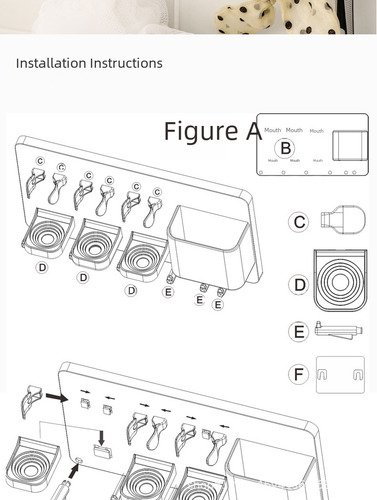 Mmsoporte Eléctrico Para Cepillos De Dientes Familiar Montad