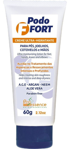  Podofort Hidratante Tratamento Para Pés, Mãos Ressecadas 60g