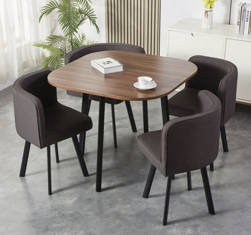 Juego De Comedor Auxiliar X4 Ciudades Puestos Minimalista