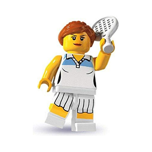 Jugadora De Tenis Femenina De La Serie 3 De Lego Minifigures