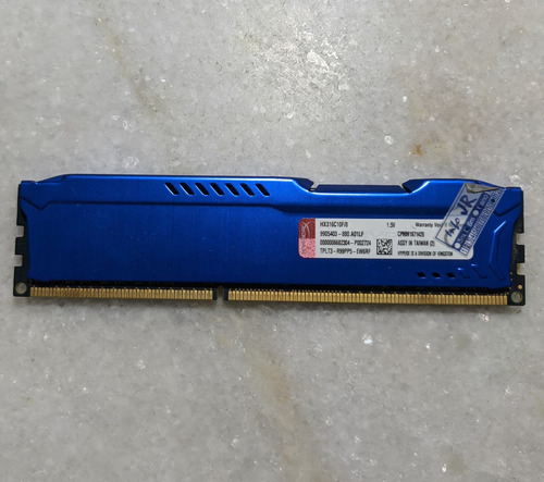 Memória Hyperx Fury, 8gb, 1600mhz, Ddr3, Cl10, Azul