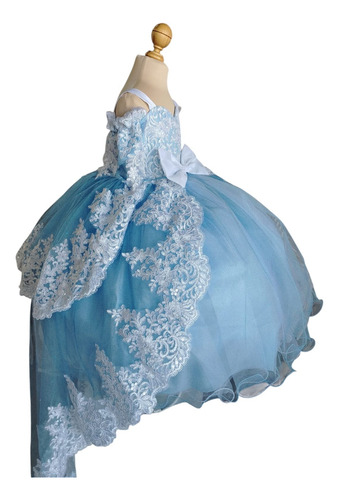 Niña Vestido Princesa Presentación, Corona
