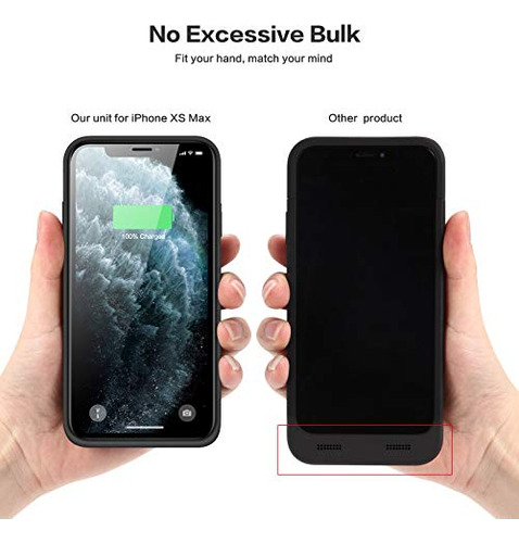 Feob Funda De Batería Para iPhone XS Max, Funda De Carga Por