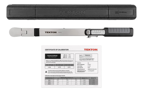Llave Dinamométrica Tekton Trq62203 1/2 Pulgada 40-250 Lb-pi