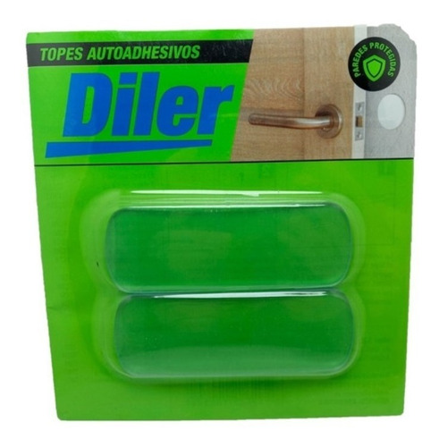 Tope Puerta Autoadhesivo Transparentes Pvc Rect. X 2 Diler