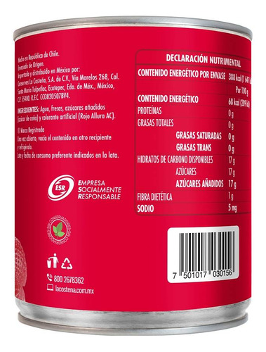 La Costeña Fresas En Almíbar 570 Gr