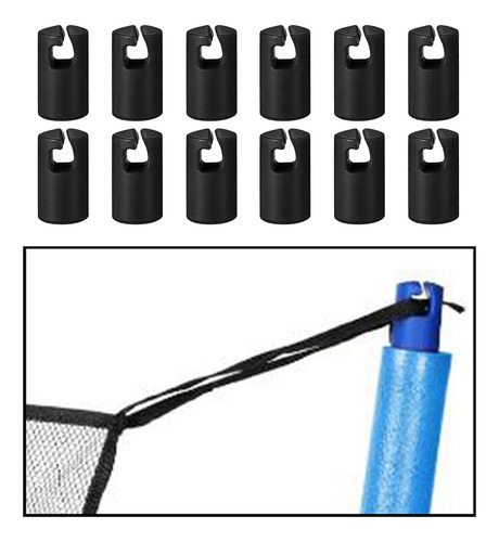 Funda Para Trampolín, Tapas Para Postes, Negro 12 Piezas