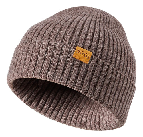 Fuqila Gorro Lana Merino 100%, Gorros Invierno Cálidos Gorro