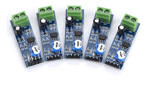 5pcs 200 Vezes Ganho Módulo Amplificador De Áudio 5v-12v Par