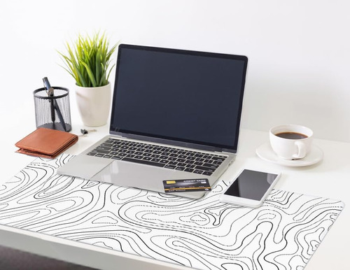 Almohadilla De Ratón De Juego Topográfico, Mousepad Xl Exten