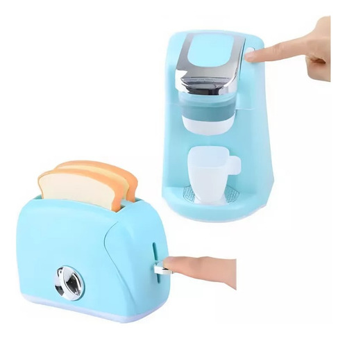 Set Juegos De Cocina Infantil Licuadora Cafetera Batidora