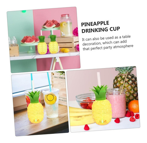 A 6 Pcs Vaso En Forma De Frutsi Vasos De Piña 500ml, Con