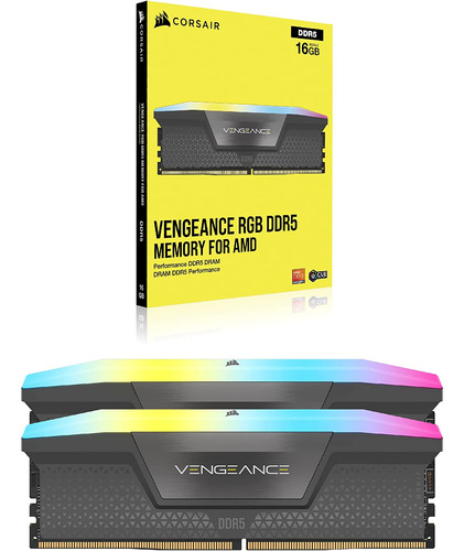 Ram Corsair Vengeance Rgb Ddr5 5200mhz, 64gb (2 X 32gb), Amd