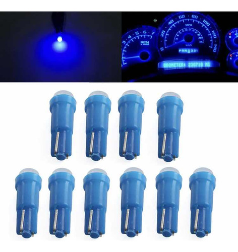 Set 10x Mini Foco T5 12v Led Cob 2721 37 70 73 74 85 Azul