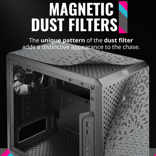 Torre De Micro-atx De Masterbox Más Fría Q300l Con Filtro De