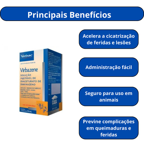 Kit Com 2 Virbac Virbazene 50 Ml