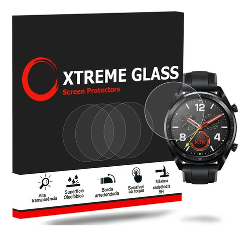 3 X Películas Para Relógio Smartwatch Huawei Watch Gt 46mm