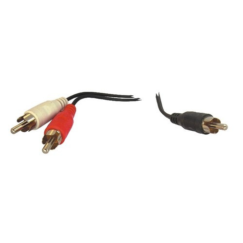 Cable 2 Rca Rojo Blanco A 1 Rca Negro 1.80mts Pack