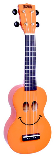 Ukelele Soprano Mahalo Sonrisa Naranja + Funda + Metodo