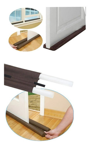 Pack X2 Aislante Para Puertas Burletes Bajo Puerta Aislante