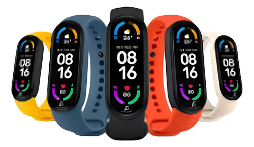 Smartwatch Reloj Inteligente M6 Silicona Smartband Llamada