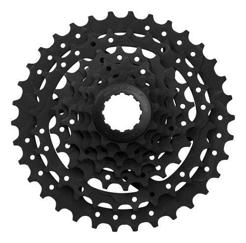 Cassette Piñon Bicicleta Sunrace M55 8 Velocidades 11-34 Color Negro