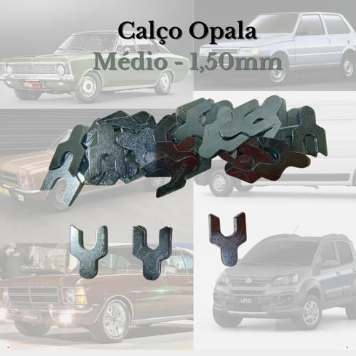 Calço Cambagem Medio (1,50mm) Opala / Uno Tipo Y 50 Pçs