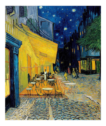Lamina Fine Art Terraza Cafe Nocturno Van Gogh Imagen 60x50