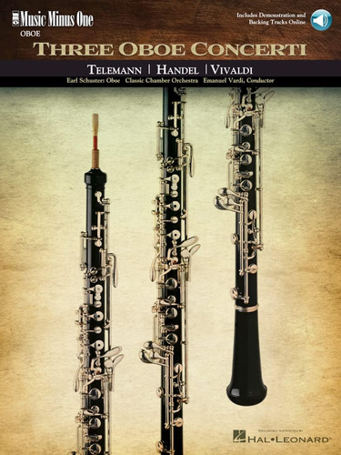 Libro: Three Oboe Concerti: Teleman * Handel * Vivaldi Music