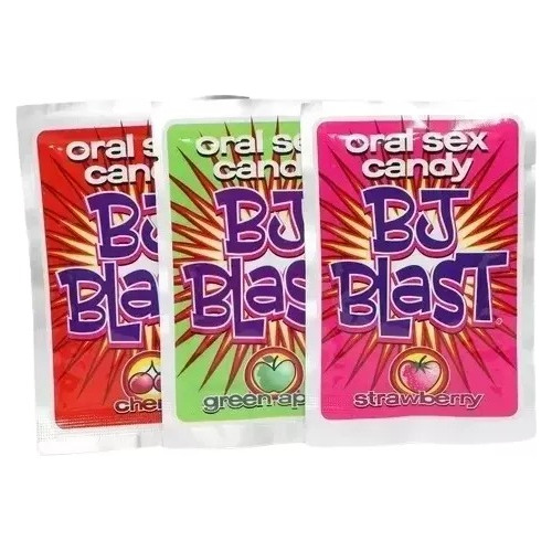 Dulce Para Sexo Oral Bj Blast, Delicioso Y Explosivo 3 Pzas