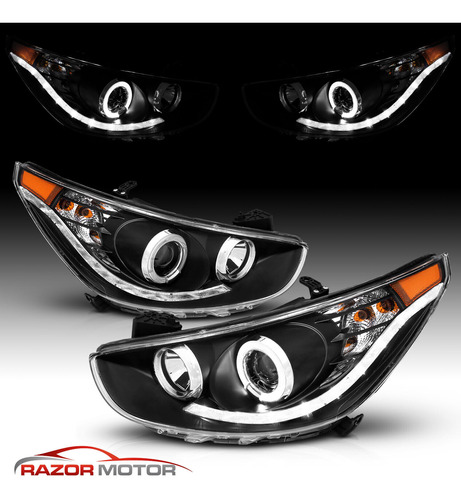 Par Faro Negro Led Hyundai Accent L 2014 1.6l