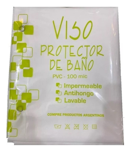 Protector De Cortina De Baño Grueso 100 Micrones Antihongos