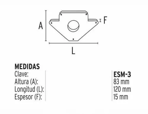 Escuadra Magnética Para Soldar 3 Pulgadas Truper (esm-3)