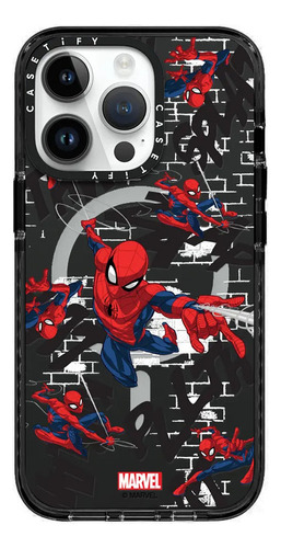 Magsafe Case iPhone 14 Plus Spider-man In Action Negro