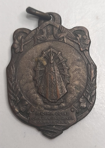 Antigua Medalla Virgen De Lujan Congregacion Mariano (Usado)