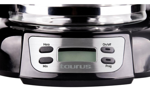 Cafetera Programable Taurus Velvet Digital, 12 Tazas Negro