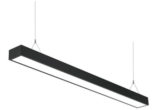 Lampara Colgante De 36w Luz Led Blanca, Color Negro