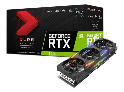 Imagen 3 de 8 de Pny Geforce Rtx 3090 24gb Xlr8 Gaming Epic-x Rgb Triple Fan
