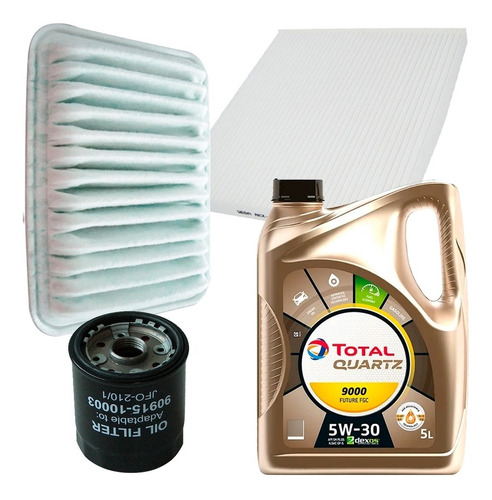 Kit Filtros Wega + Total 9000 5w30 Toyota Corolla 1.8