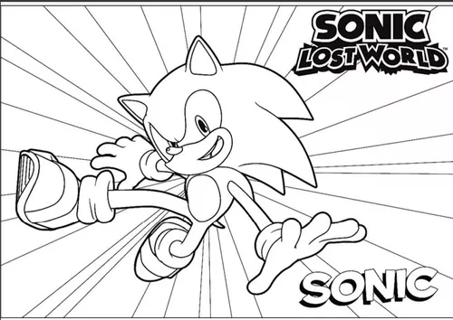 100 Desenhos para Colorir Sonic