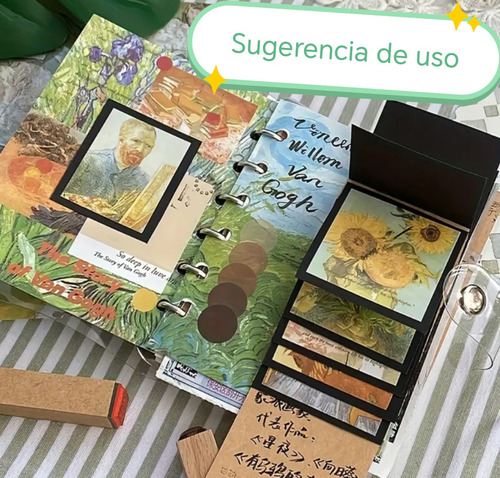 Kit Bullet Journal Scrapbook Álbum De Recortes Diy 155 Pzas